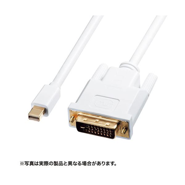 サンワサプライ ミニDisplayPort-DVI変換ケーブル 2m KC-MDPDVA20