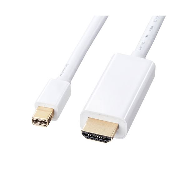 サンワサプライ ミニDisplayPort-HDMI変換ケーブル 3m KC-MDPHDA30