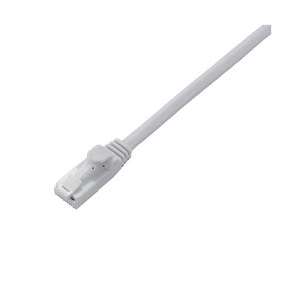 （まとめ） エレコム LANケーブル/CAT6対応/EU RoHS指令準拠/爪折れ防止/簡易パッケージ仕様/5m/ホワイト LD-GPT/WH5/RS 【×2セット】