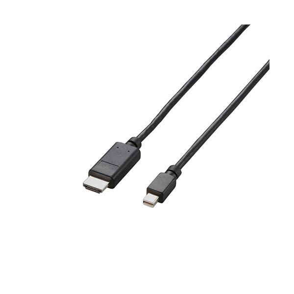 エレコム Mini DisplayPort-HDMI変換ケーブル/1m/ブラック AD-MDPHDMI10BK