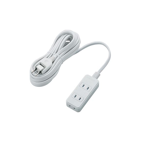 【5個セット】 エレコム シャッタータップ/3個口/5m/ホワイト T-ST02N-2350WHX5
