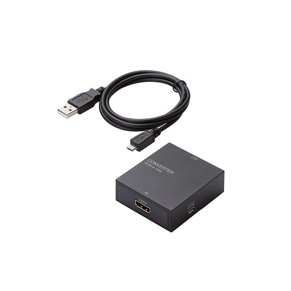 【5個セット】 エレコム ダウンスキャンコンバーター/HDMI‐VGA/3.5φ/HDMI1.4 AD-HDCV01X5