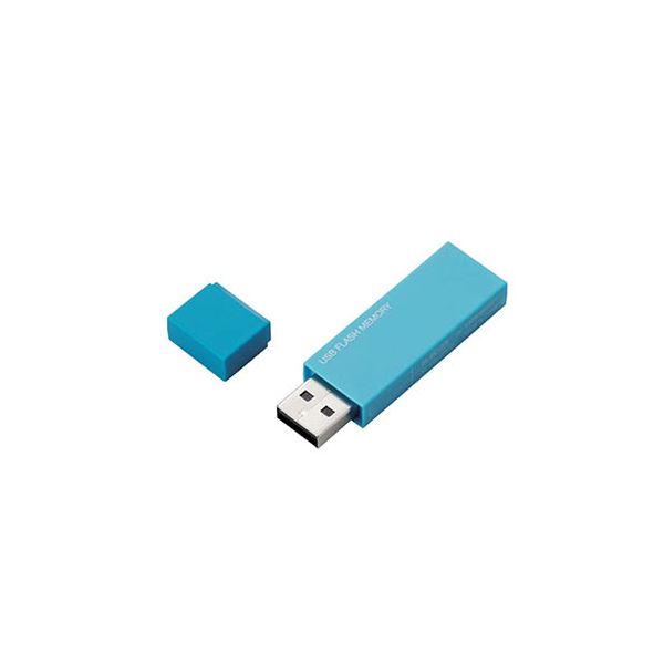 【5個セット】 エレコム USBメモリー/USB2.0対応/セキュリティ機能対応/32GB/ブルー MF-MSU2B32GBUX5