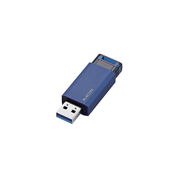 【5個セット】 エレコム USBメモリー/USB3.1（Gen1）対応/ノック式/オートリターン機能付/16GB/ブルー MF-PKU3016GBUX5