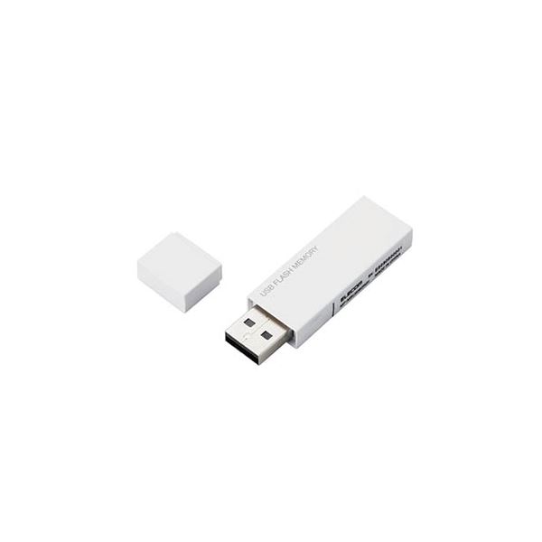 【5個セット】 エレコム USBメモリー/USB2.0対応/セキュリティ機能対応/64GB/ホワイト MF-MSU2B64GWHX5