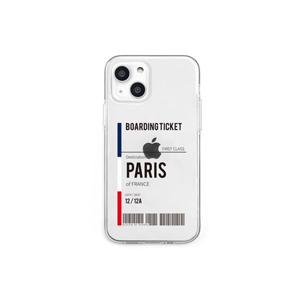 dparks ソフトクリアケース for iPhone 13 mini Paris DS21132i13MN