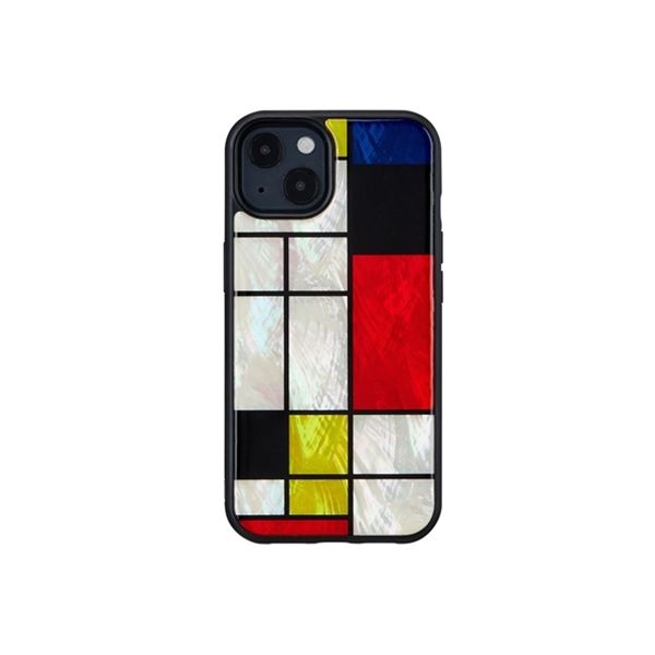 ikins 天然貝ケース for iPhone 13 Mondrian I21056i13