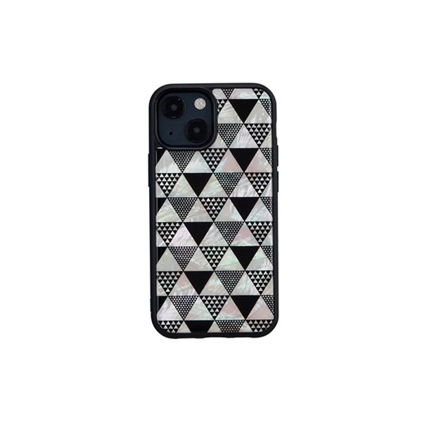 ikins 天然貝ケース for iPhone 13 mini Pyramid I21042i13MN