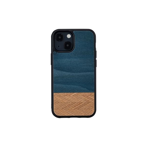 ikins 天然木ケース for iPhone 13 mini Denim I21216i13MN