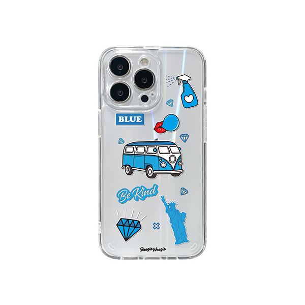 BOOGIE WOOGIE ブギウギ オーロラケース for iPhone 13 Pro Blue BW22011i13PBL