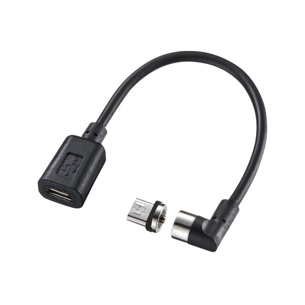 サンワサプライ Magnet脱着式microUSB変換アダプタケーブル AD-MMG01