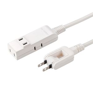 【まとめ】 サンワサプライ マイクロタップ 4個口 0.5m ホワイト TAP-M805W 【×2セット】