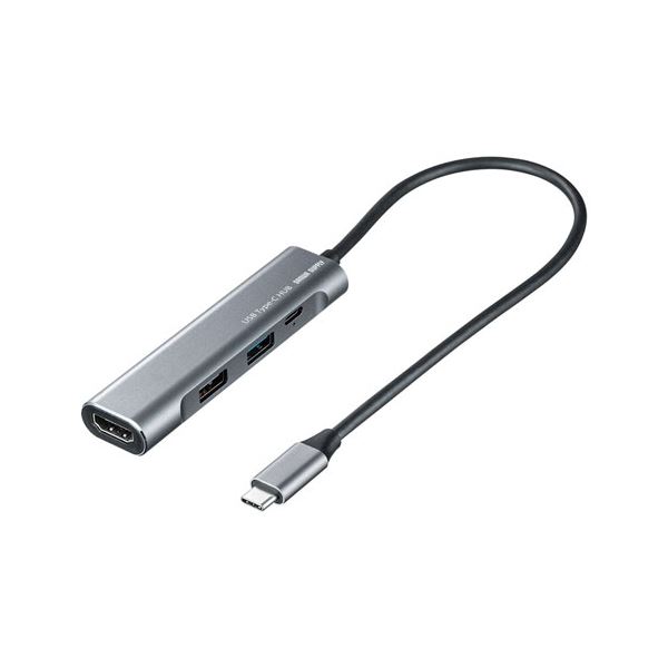 サンワサプライ HDMIポート付 USB Type-Cハブ USB-3TCH37GM