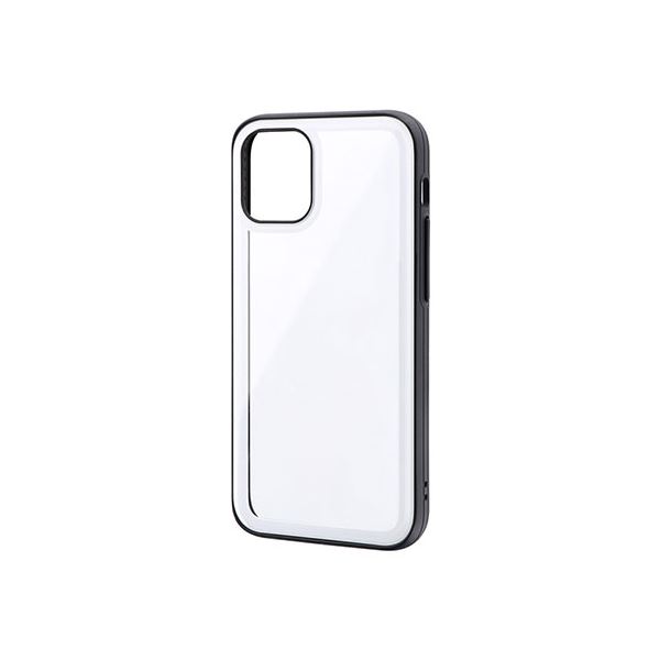 LEPLUS iPhone 12 mini ラウンドエッジガラスシェルケース SHELL GLASS Round ホワイト LP-IS20SGRWH