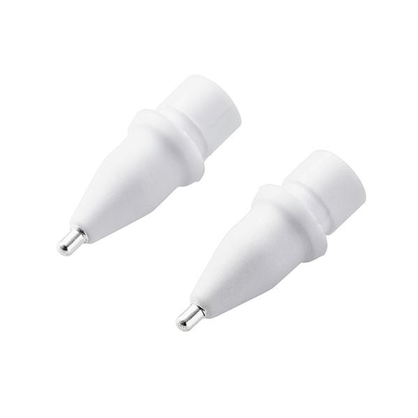 エレコム Apple Pencil 交換ペン先/2個入り/金属製/極細 P-TIPAP01