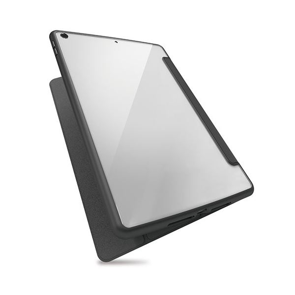 エレコム iPad 第9世代/TOUGH SLIM LITE/フラップ付/ブラック TB-A21RTSLFCBK