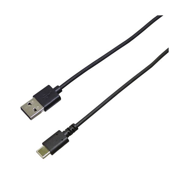 【5個セット】BAUT Type-C/Type-Aケーブル USB2.0 3A 2m ブラック BUSAC2030200BX5