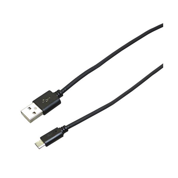 【5個セット】wantobe microUSBケーブル 1m ブラック WMC100KX5