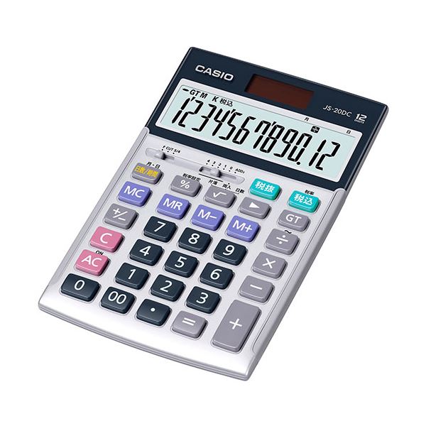 カシオ計算機 CASIO 実務電卓(日数＆時間計算タイプ) ジャストタイプ12桁 JS-20DC-N