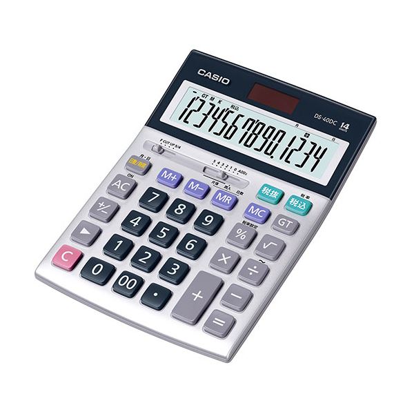 カシオ計算機 CASIO 実務電卓(日数＆時間計算タイプ) デスクタイプ14桁 DS-40DC