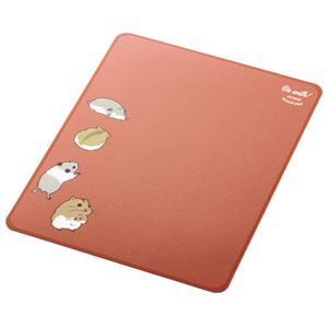 【5個セット】 エレコム Be with！ animal mousepad ハムスター MP-AN04HAMX5