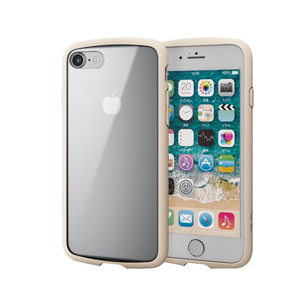 エレコム iPhone SE 第3世代 TOUGH SLIM LITE フレームカラー アイボリー PM-A22STSLFCIV