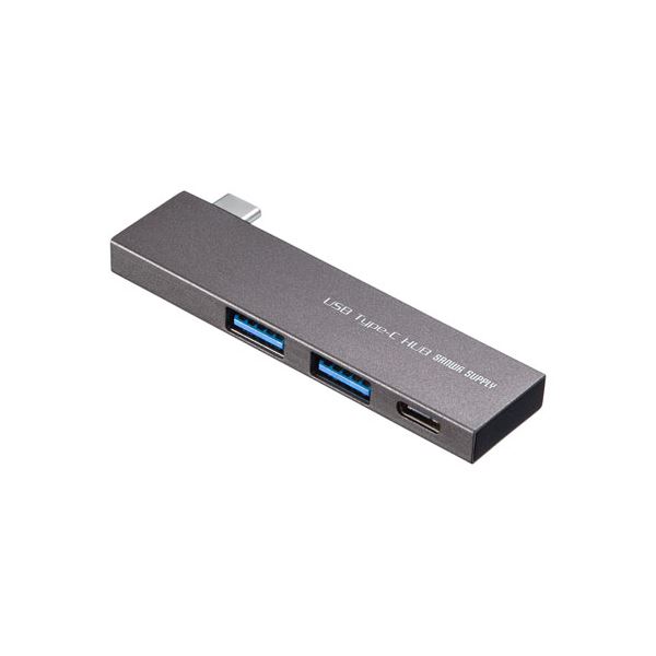 【5個セット】 サンワサプライ USB Type-C 3ポートスリムハブ USB-3TCH22SNX5