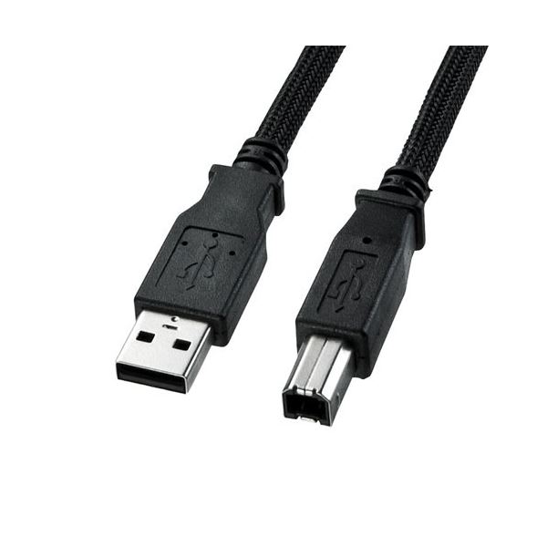 サンワサプライ ナイロンメッシュUSB2.0ケーブル KU20-NM50K2