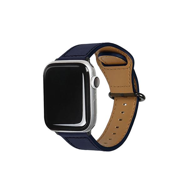 EGARDEN GENUINE LEATHER STRAP for Apple Watch 49/45/44/42mm Apple Watch用バンド ネイビー EGD20587AW