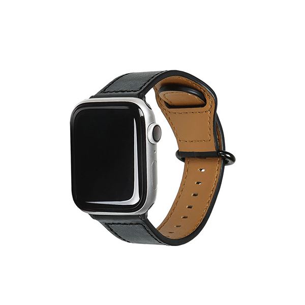 EGARDEN GENUINE LEATHER STRAP for Apple Watch 49/45/44/42mm Apple Watch用バンド ブラック EGD20591AW