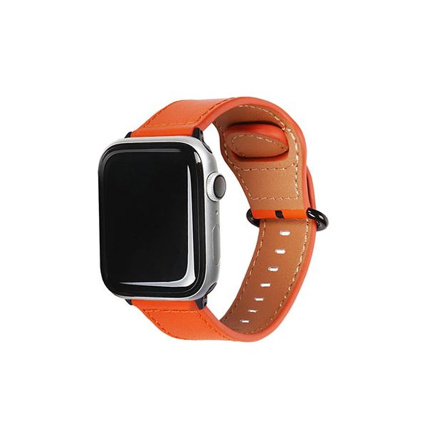 EGARDEN GENUINE LEATHER STRAP for Apple Watch 41/40/38mm Apple Watch用バンド オレンジ EGD20602AW