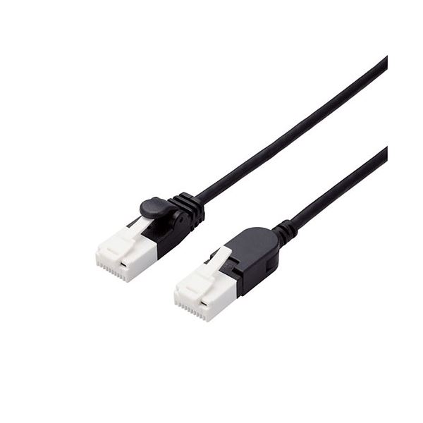 エレコム スイングコネクターLANケーブル(Cat6A準拠) LD-GPATSW/BK20 ブラック 2m