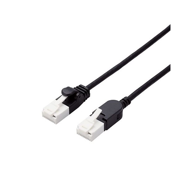 エレコム スイングコネクターLANケーブル(Cat6A準拠) LD-GPATSW/BK30 ブラック 3m