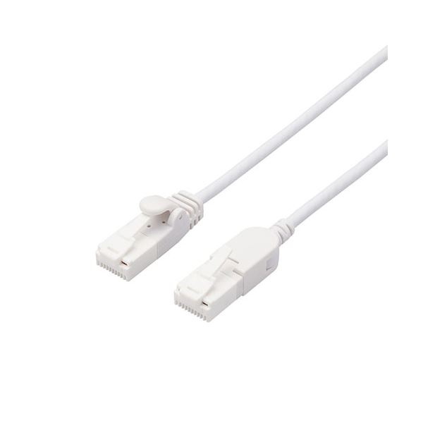 エレコム スイングコネクターLANケーブル(Cat6A準拠) LD-GPATSW/WH100 ホワイト10m