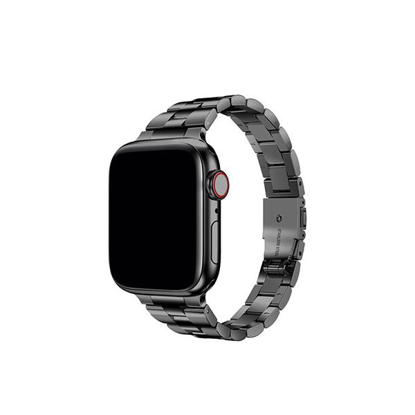 TF7 イージーアジャスト メタルバンド for Apple Watch 41／40／38mm ブラック TF72738