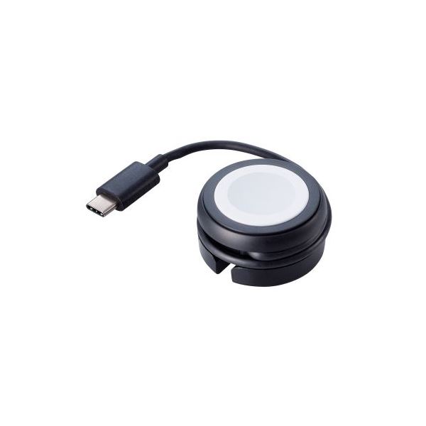 エレコム Apple Watch磁気充電ケーブル（高速充電巻き取りタイプ） MPA-AWMCQBK ブラック