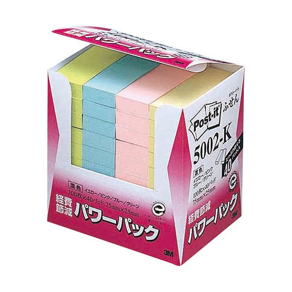 3M Post-it ポストイット 再生紙パワーパック ふせん 3M-5002-K