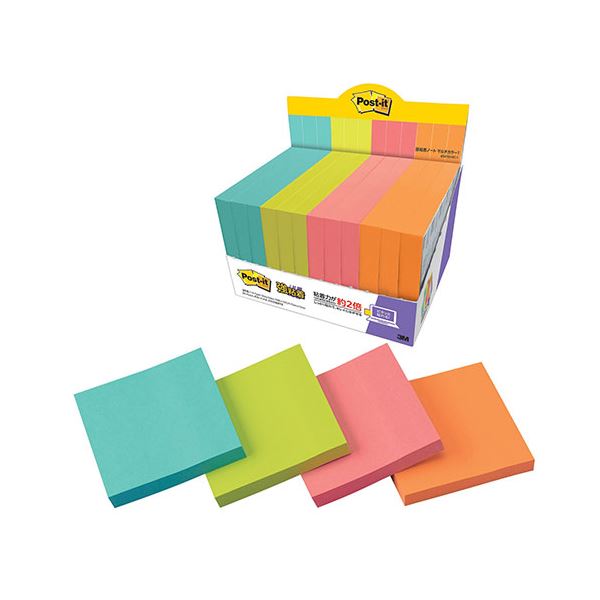 3M Post-it ポストイット 強粘着ノート マルチカラー1 増量パック 3M-6541SS-MC-1