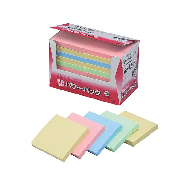 3M Post-it ポストイット 再生紙パワーパック ノート 3M-6542-K