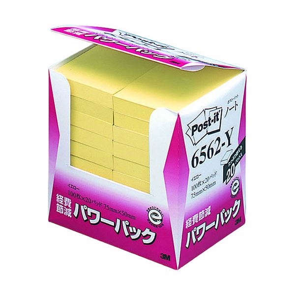 3M Post-it ポストイット 再生紙パワーパック ノート 3M-6562-Y