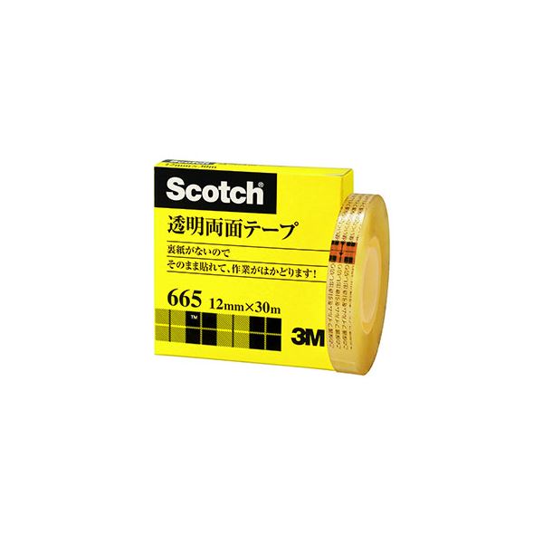 3M Scotch スコッチ 透明両面テープ 12mm×30m 3M-665-1-12