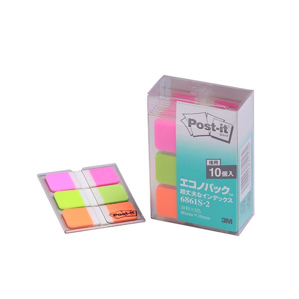 3M Post-it ポストイット エコノパック 超丈夫なインデックス 3M-6861S-2