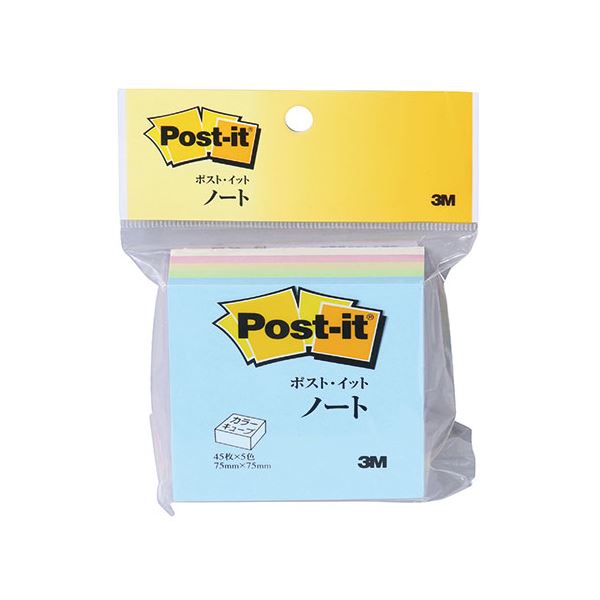 3M Post-it ポストイット カラーキューブ レギュラー スクェア 3M-CP-33