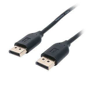 MCO スリムDisplayPortケーブル 1.8m DP-S18／BK