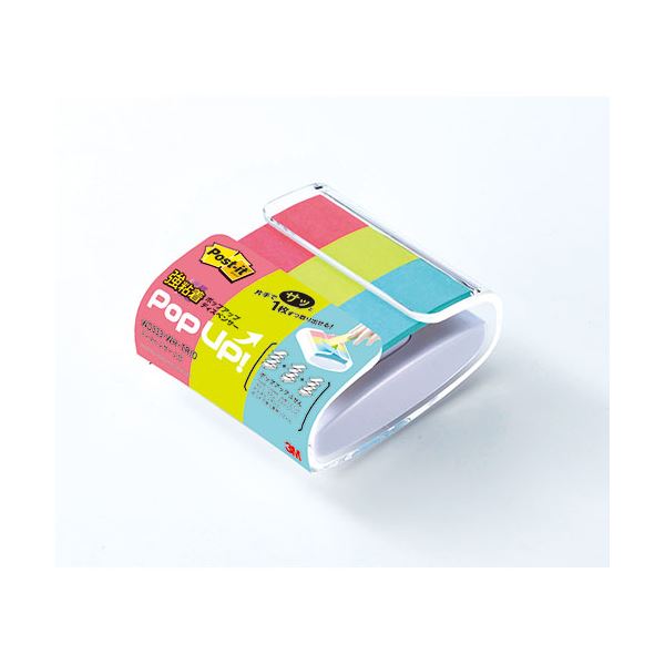 【5個セット】 3M Post-it ポストイット 強粘着ポップアップ ディスペンサー トリオ 3M-WD333-WH-TRIOX5