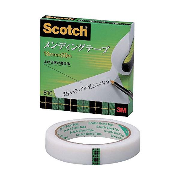 【5個セット】 3M Scotch スコッチ メンディングテープ 18mm×50m 3M-810-3-18X5