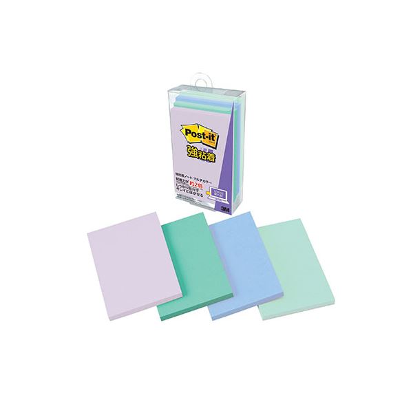 【10個セット】 3M Post-it ポストイット 強粘着ノート マルチカラー2 3M-656SS-MC-2X10