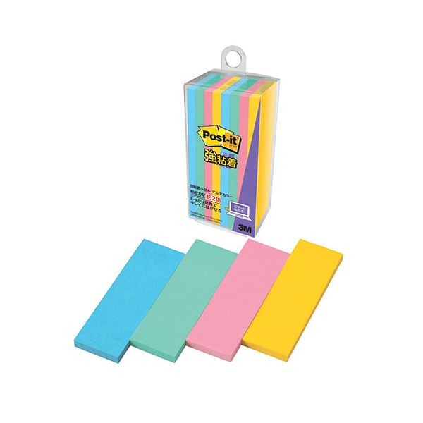 【10個セット】 3M Post-it ポストイット 強粘着ふせん マルチカラー3 3M-500SS-MC-3X10