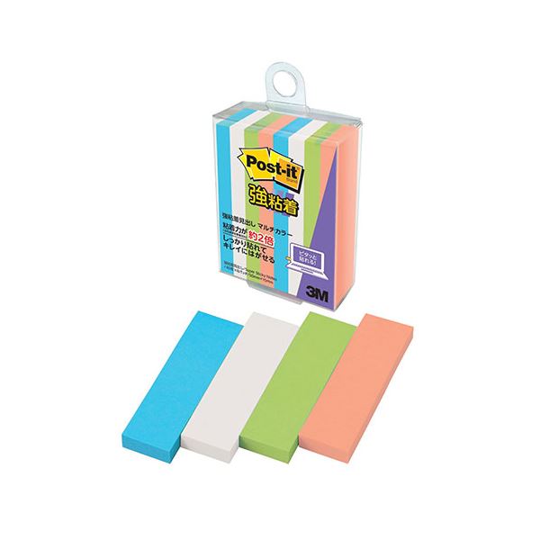 【10個セット】 3M Post-it ポストイット 強粘着見出し マルチカラー4 3M-700SS-MC-4X10