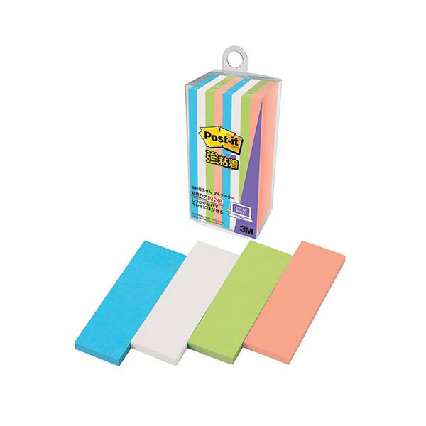 【10個セット】 3M Post-it ポストイット 強粘着ふせん マルチカラー4 3M-500SS-MC-4X10